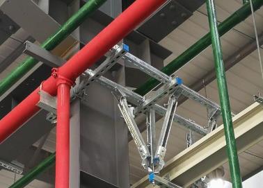 五莲该抗震支架的整体式支吊架结构协调性好